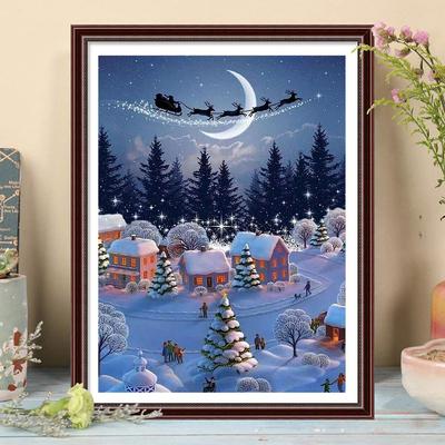 5D DIY Diamond Painting Santa Claus Cross Stitch Kit Mosaic Diamond Embroidery Full Round/Square Drill Home Decoration