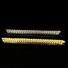 Cross Retro Stainless Steel Men's Gold & Black Waterproof Bracelet
