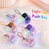 Key Keyboard Keychain Keyboard Fidgets Toys Keycap Stress Relief Clicker Keychains Decompression Toy Button Keycap Key Chain