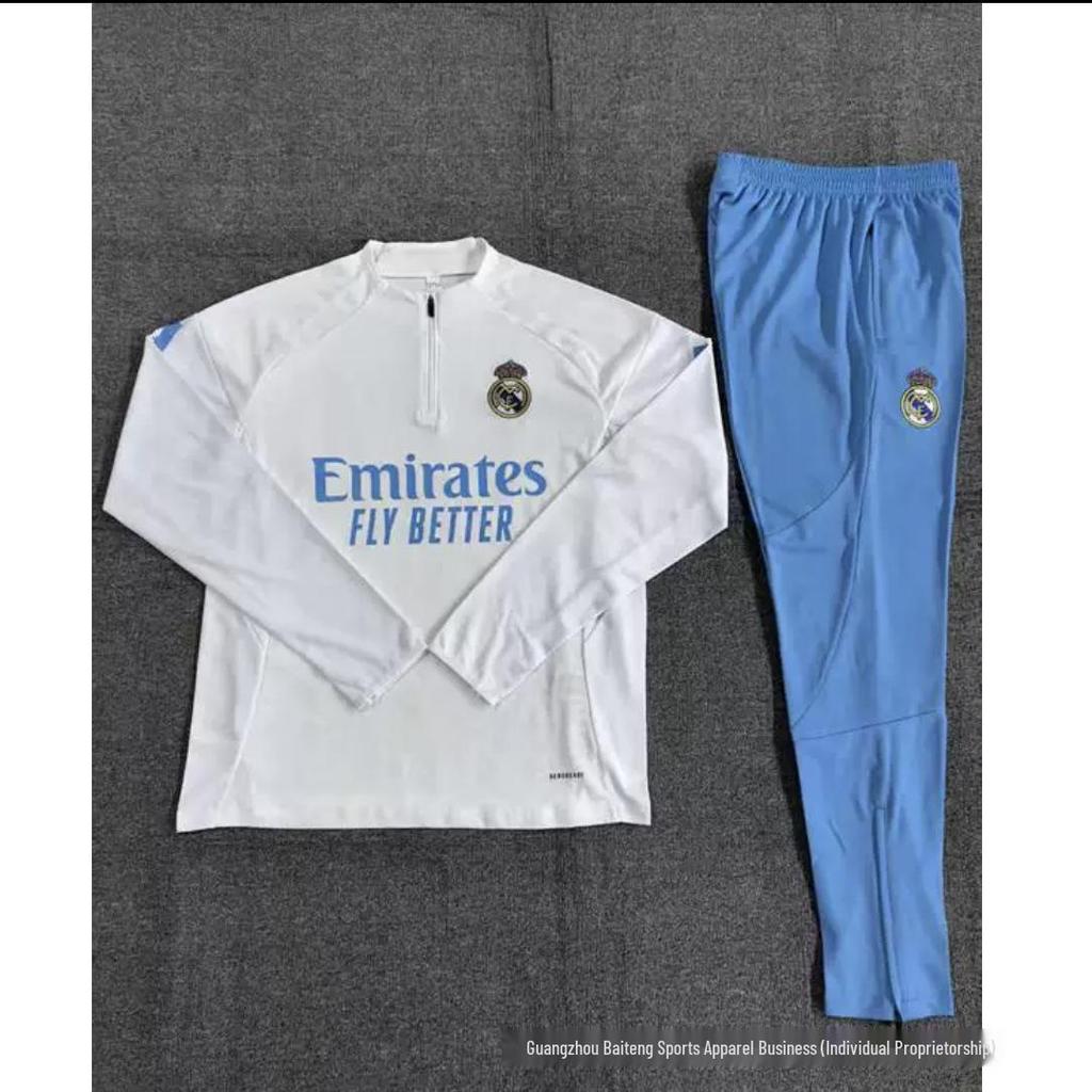 New Real Madrid Vs. Barcelona Adult Match Jersey and Training Suit Set 2526