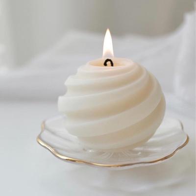 3D Silicone Candle Mould Screw Ball Shape DIY Handmade Candle Making Mould Cute Mousse Chocolate Soap Cake Resin Candle Wax Mold