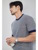 2024 Men's Striped Polo: Short-Sleeve, Versatile Round Neck Knit Shirt