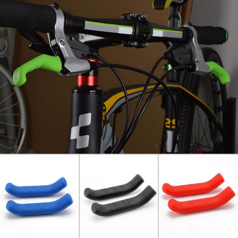 1/2Pairs Bicycle Grips Brake Handle Silicone Cover Mountain Bike Protective Rubber Handlebar Grips Cover Bicycle Accessories
