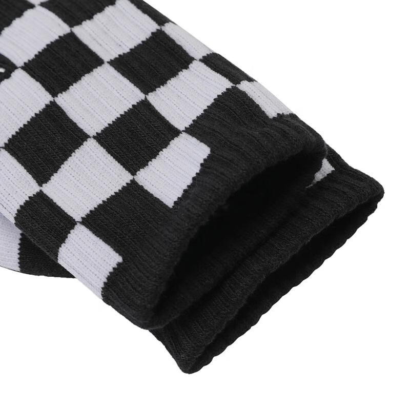 Vans CHECKERBOARD CREW Socks Unisex 1 Pack Black White VN000F0TY28