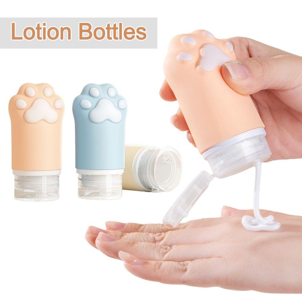 60ML Travel Refillable Bottle Cosmetics Shower Gel Face Cream Shampoo Bottle  for Toiletries Tool