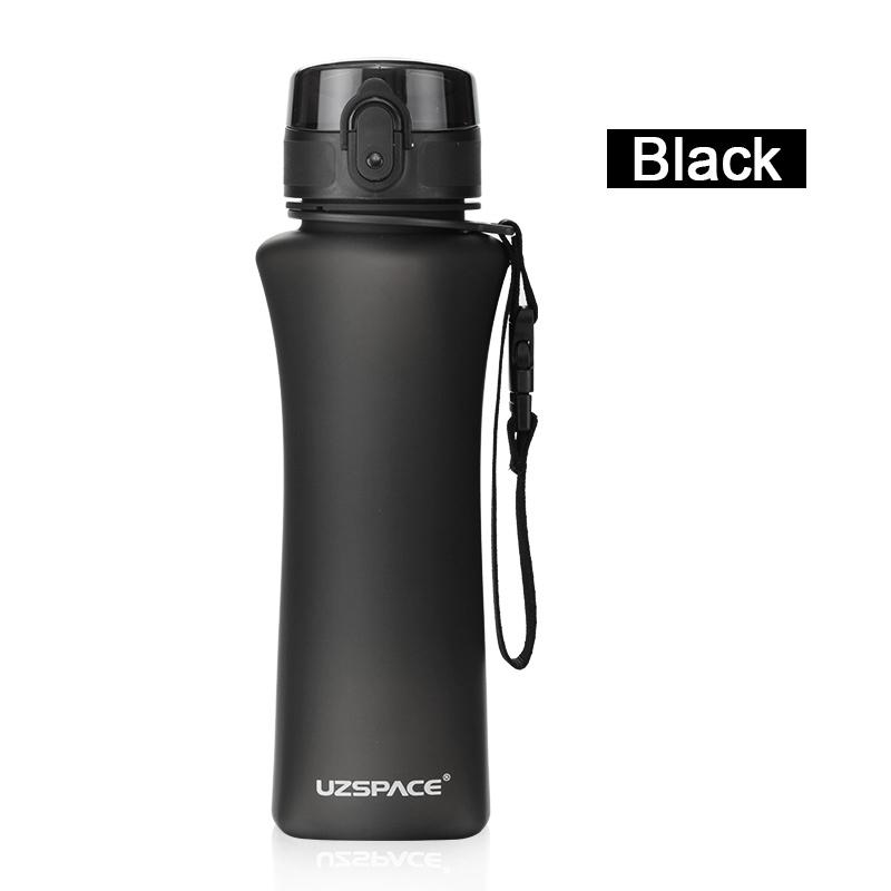 UZSPACE Sports Water Bottles BPA Free Portable Frosted Creative Shaker Drink Bottle Couples Kids Outdoor Travel Cup 350ml