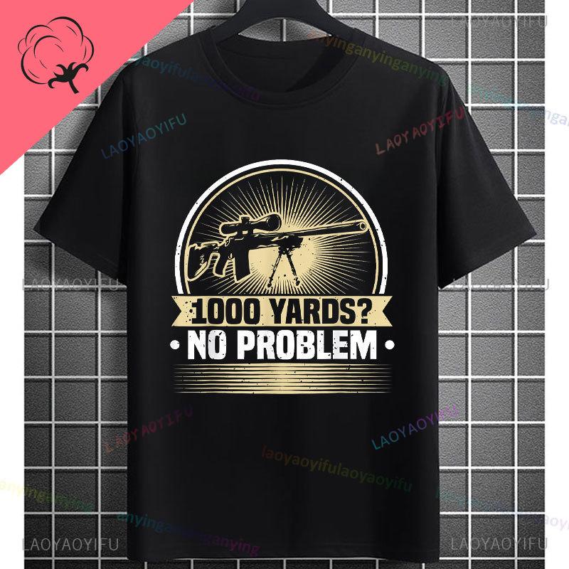 Yeah I Shoot Like A Girl Sniper Rifle Graphic Tshirt 100 Cotton Short Sleeve Round Neck Streetwear Humor Style Tshirt