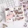 6 pcs Cute PET cat theme PET sticker bag handbag decoration stickers diy handbook material paper Scrapbooking Material