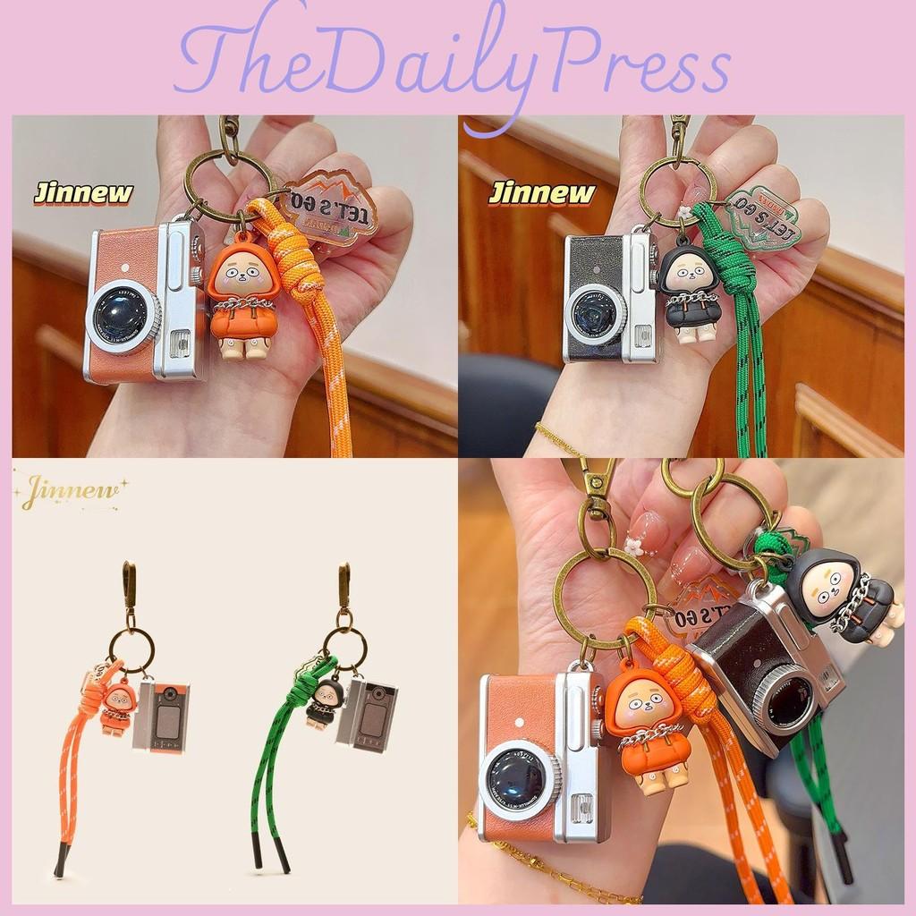 Camera Combination Bear Cute Keychain Pendant Trendy Student Pendant Bag