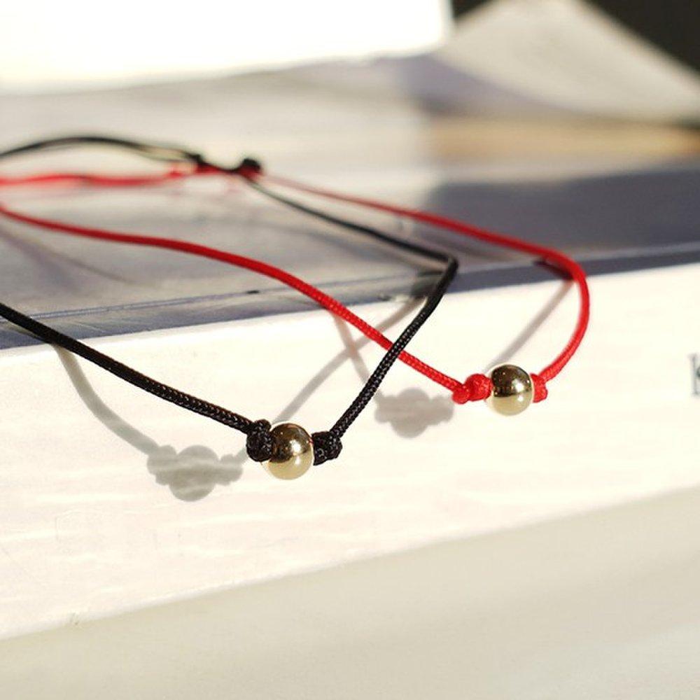 14K Gold Ball Thread Bracelet Ba0237