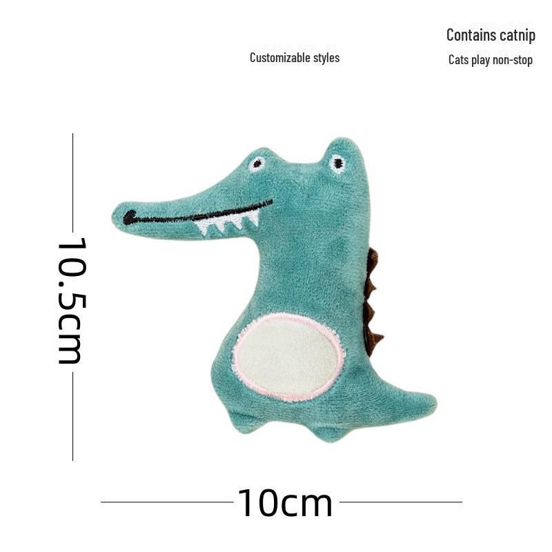 New Catnip Plush Toy: Cat Grass-Infused, Bite & Scratch Resistant, Self-Entertaining Doll for Cats