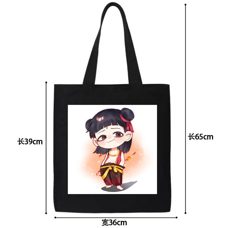 Nezhas Teufelskind Freches Meer Aobing Ausdruckspaket Niedlicher CP Avatar Canvas-Tasche Student Große Kapazität Umhängetasche Explosion