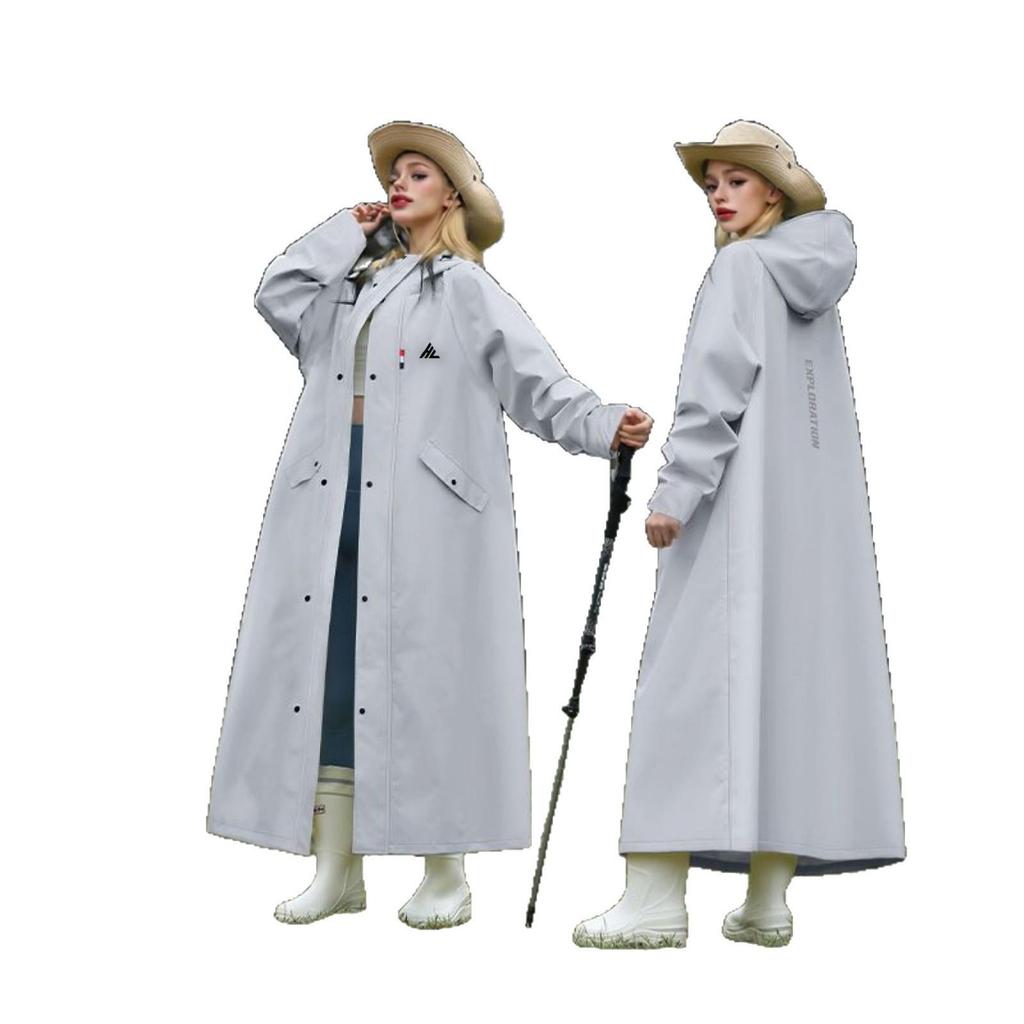 Extra Long Rainproof Motorcycle & Electric Bicycle Poncho - Stormproof One-Piece Overcoat