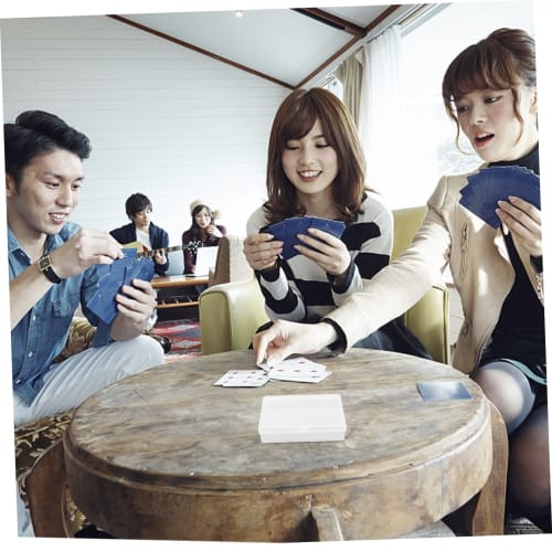 Toyvian 6-Piece Card Storage Box, Game Card Box, Game Card Case, Playing Card Container, Cardboard Storage Cube, Storage Container, Card Holder, PP Tr