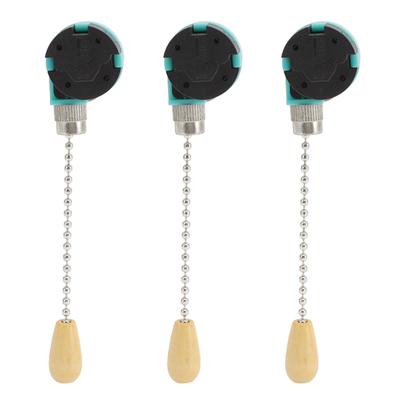 3 Pezzi Interruttore a Catena per Lampada da Soffitto 3 Velocità 4 Fili Interruttore per Lampada Ventilatore da Soffitto per Lampada da Soffitto Ventilatore