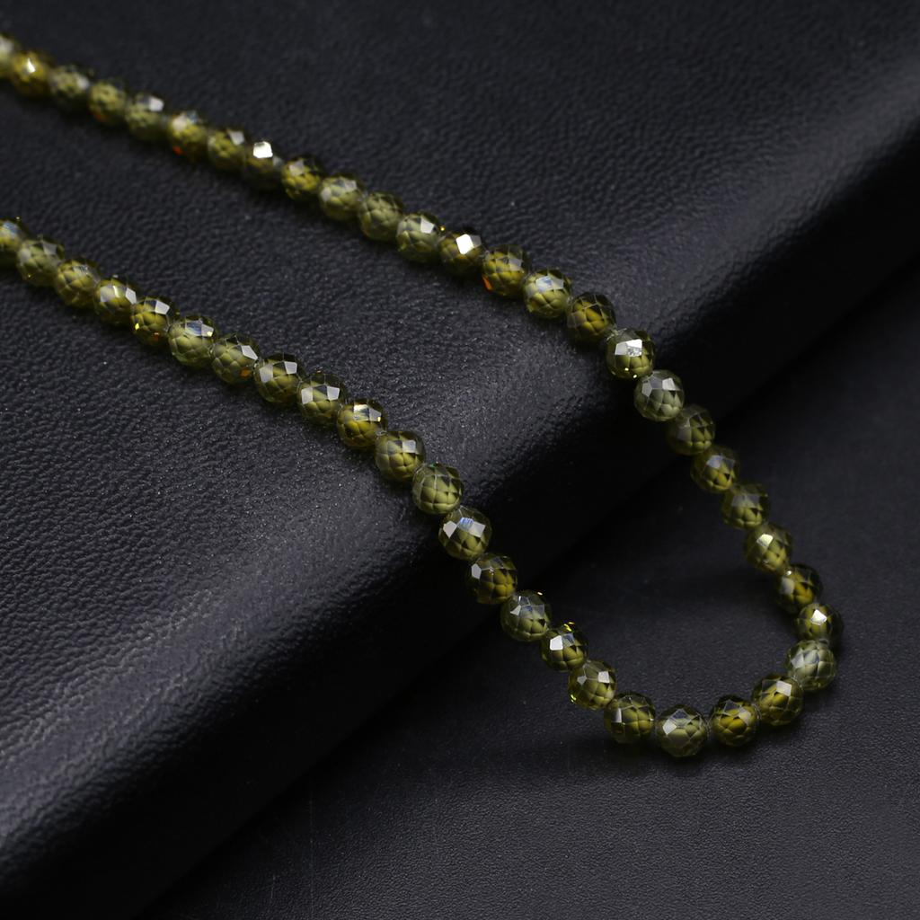 Natural Stone Faceted Beads Zircon Small Beads 4 MM Charms For Jewelry Making DIY Necklace Bracelet Earrings Accessory
