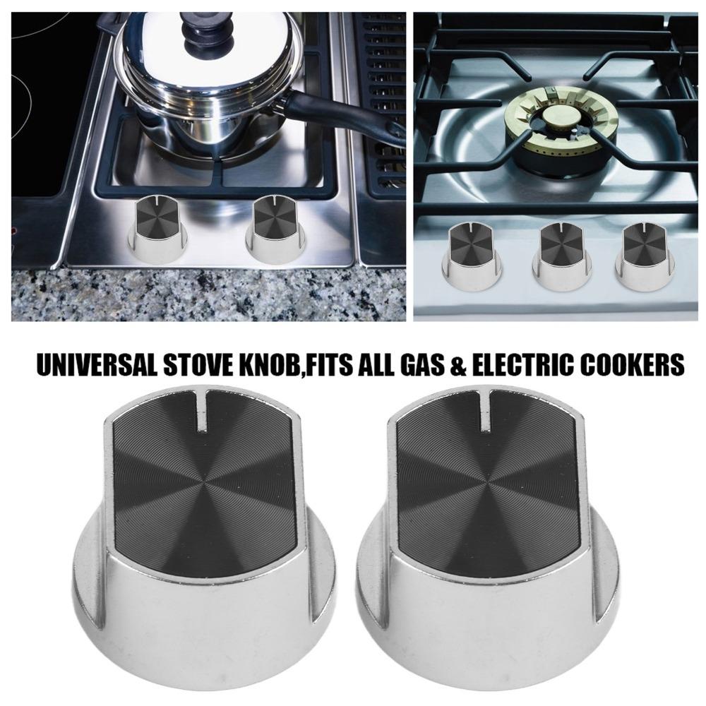 2pcs Rotary Type Stove Knob Zinc Alloy Rotary Switch Knob Gas Stove Control Knob Gas Fireplace