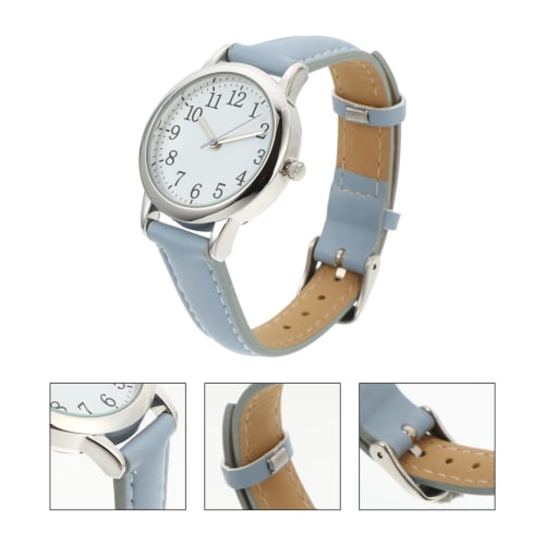 CALLARON Men's Waterproof Analog Watch with Leather Strap for High School Students, Simple and Stylish, Unisex, Perfect Gift for Birthdays, Summer Vac