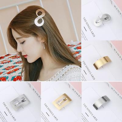 Vierkante Haaraccessoires Metalen Haarklemmen Geometrische Haarklem Meisjes Haarklem Paardenstaart Clip