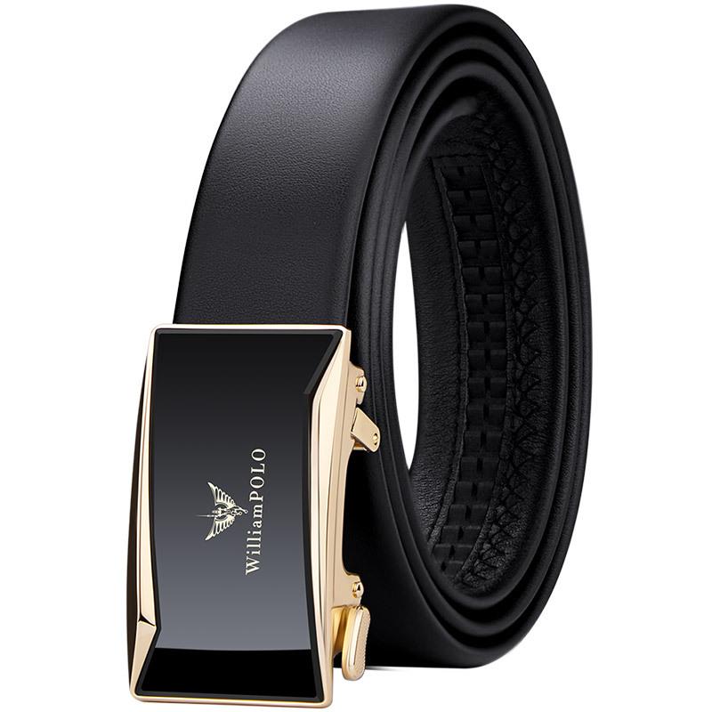 

Чоловічий шкіряний ремінь Emperor з автоматичною пряжкою Діловий ремінь Чоловічий ремінь із чистої коров’ячої шкіри Чоловічий ремінь 120cm