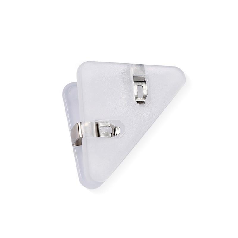 10-Pack Triangle Binder Clips, Large Capacity Multi-Purpose Plastic Paper Clamps, Office and School Document Organizer Clips, Folder File Holders