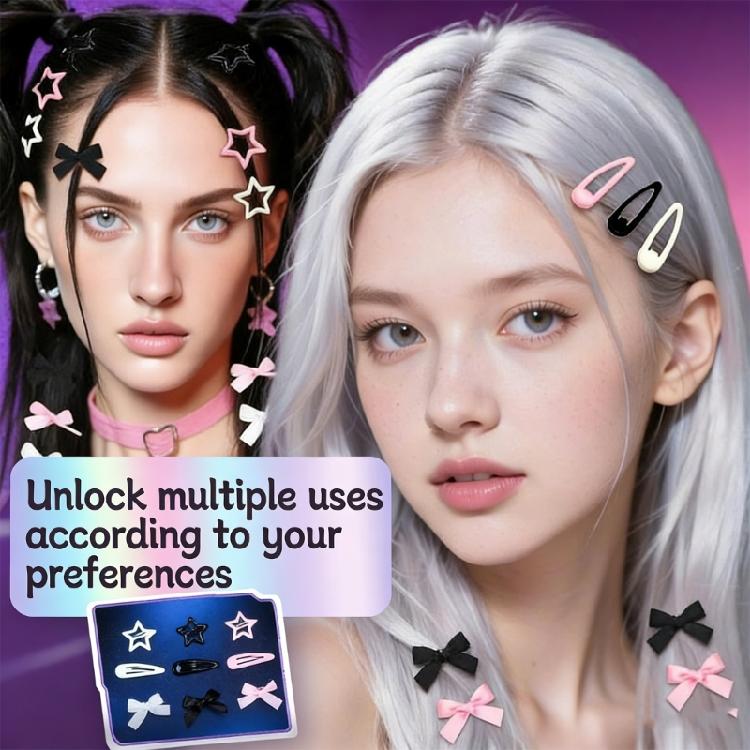 1 Set Design Fransen Kette Schleife Stern Haarspange Statement Haarschmuck Kopfschmuck Für Ein Mutiges Statement