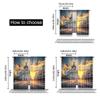 Set Of 2 Modern European Curtain View Streets Madrid Sky Landscape Big Old Town Heritage Bedroom Living Room For Sitting Made Polyester
