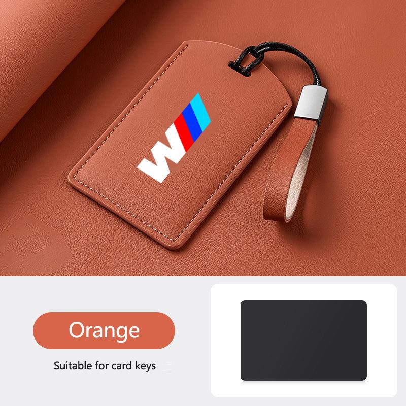 BBIV3 Leather M-Styling Car Smart NFC Card Key Case Cover Shell For BMW M3 M5 M4 Series X1 X3 X5 X6 X7 535le Keychain Auto Accessories