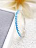 925 Silver Fashion Shiny 1.4mm Full Zircon Stackable Plain Ring For Women Daily Party Personalized Fine Jewelry