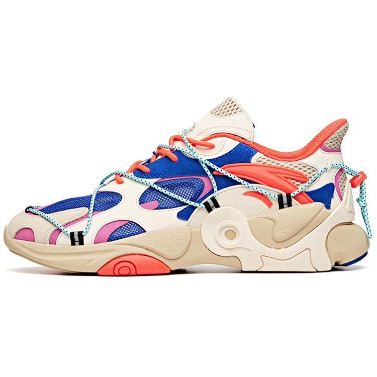 

new Anta Cushioning Anti-Slip And Wear-Resistant Balance Low-Top Running Shoes Men s Beige Blue 39