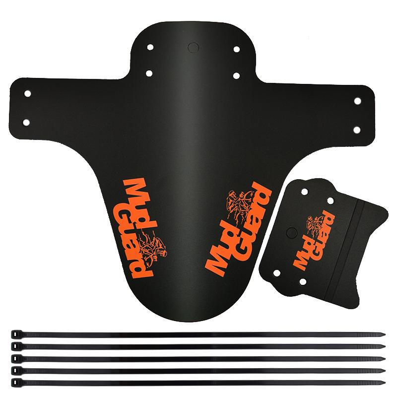 Mountain Bike Front Rear Mudguard Fenders Set Waterproof Protective Mudguard Wings Cycling Accessories Road Bike Parts оранжевый