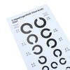 Near Vision Test Cards Vision Chart Decimal Broken C For Eye Exams | Medical/Optical Supplies