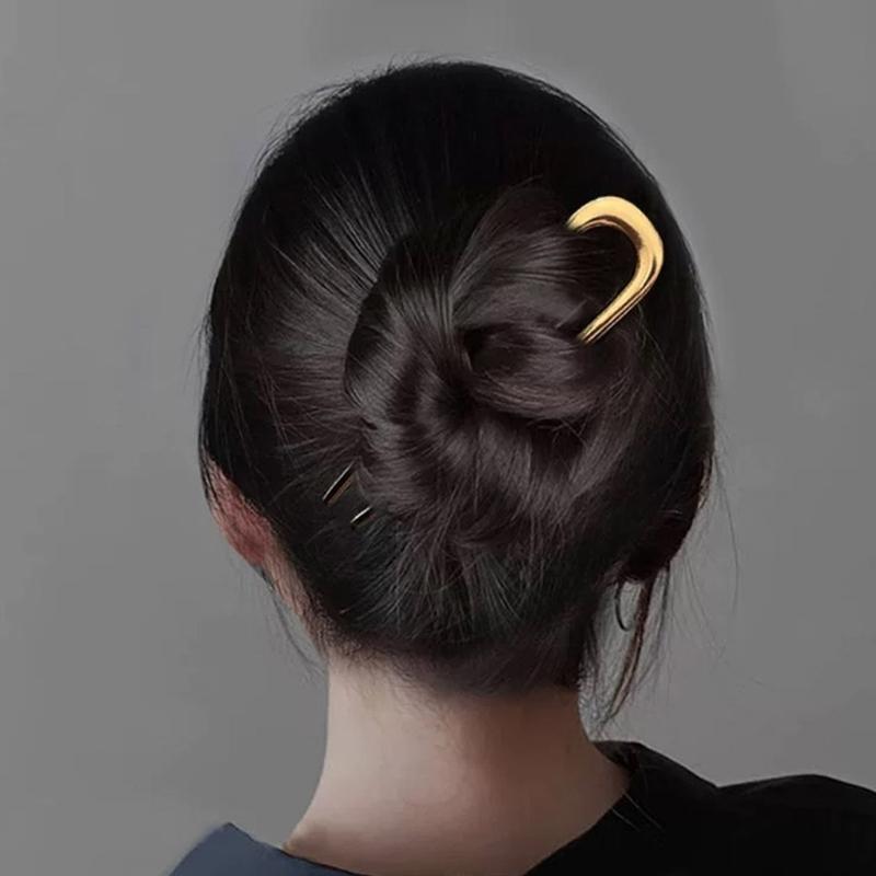 Fermacapelli Francesi a U per Chignon e Acconciature Accessori per Capelli in Metallo Fermacapelli Grandi Francesi per Donne Ragazze