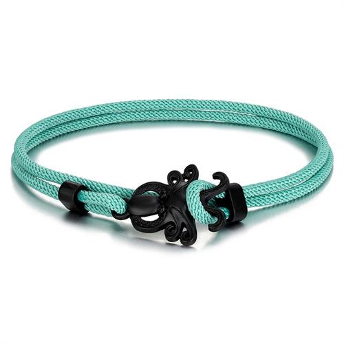 Colored Milan Rope Adjustable Hand Rope Black Octopus Multilayer Bracelet Beach Wind Vacation Wind