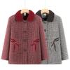 Middle-aged Mother Autumn and Winter Woolen Coat Plush Warm Grandma Winter Top Old Lady Clothes