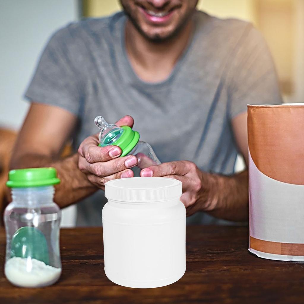 Sealed Plastic Jar with Airtight Lid for Powder Storage Large Capacity Wide Mouth Container Kitchen Pantry Travel Essential