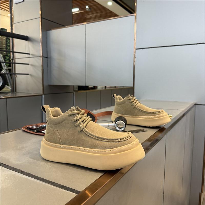 Nové podzimní a zimní kožené povrchové pohodlné boty sportovní boty ležérní boty trendy boty skate boty