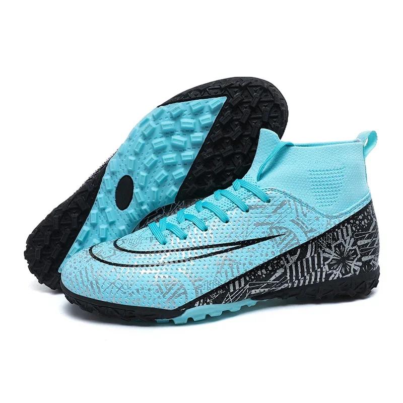 Men Football Boots Society Ultralight Professional TF/FG Training Soccer Shoes Long Spikes Sneakers Top Quality Football Shoes