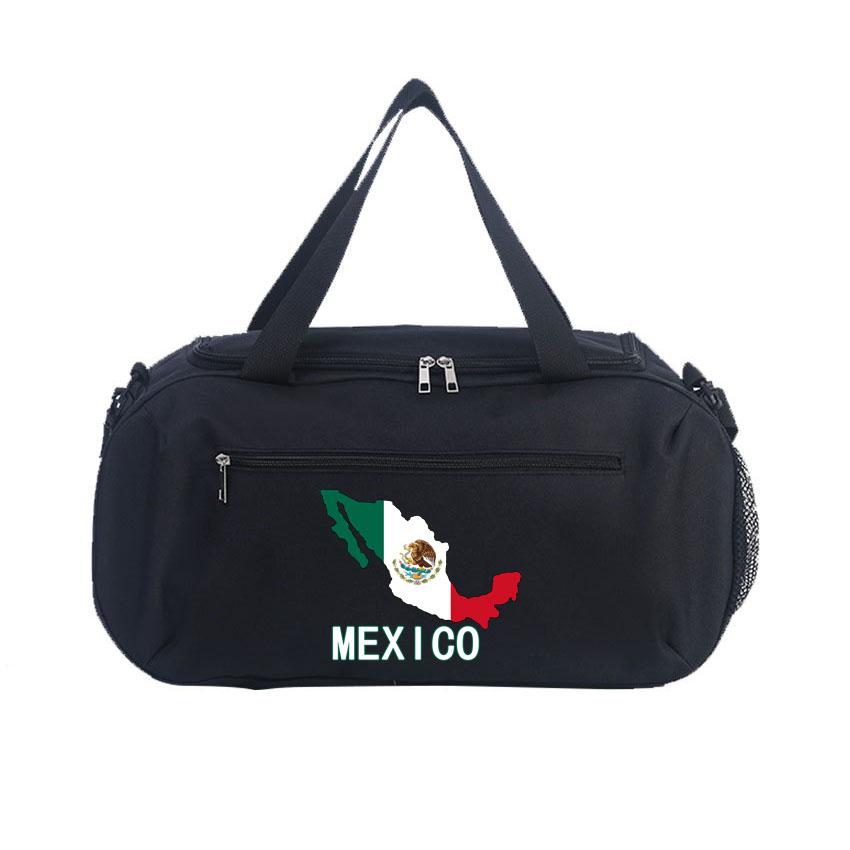Gym Bag Waterproof Fitness Bag Sport Men Women Bag Outdoor Fitness Portable Bags Yoga  Bags Mexico Flag Printed Basketball Bags