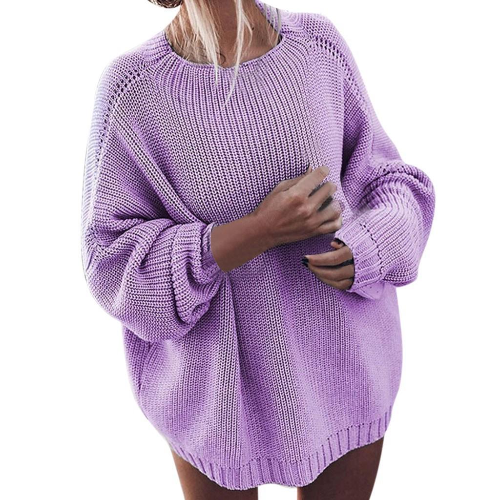 2026 Winter Women's Knitwear: Loose Batwing Sleeve Plus Size Sweater Coat