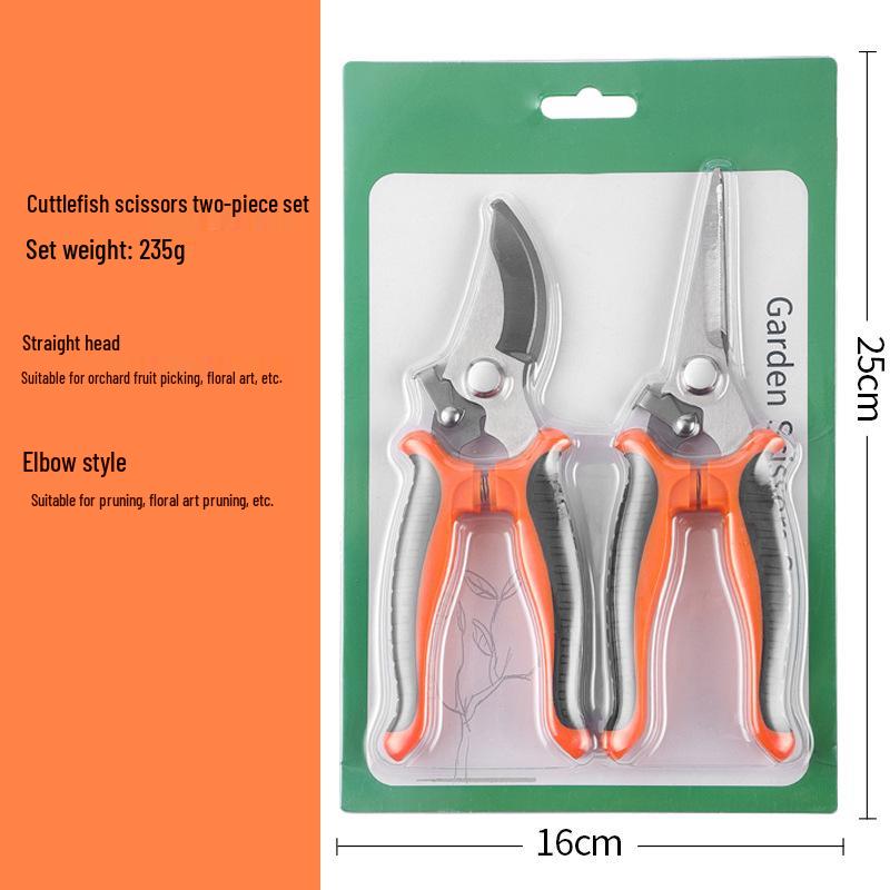 Stainless Steel Garden Pruning Shears: Grafting, Budding, Flower, Branch, and Grape Picking Scissors