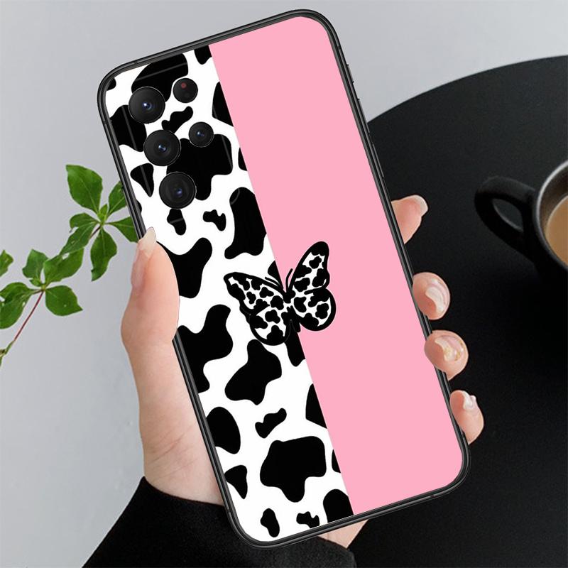 Milk Cow Print Phone Case For Samsung A52S A21S A33 A23 A13 A14 A32 A52 A53 A54 A51 A71 A15