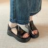 Comfort~~ Retro casual platform open-toed beautiful sandals women's summer new versatile soft-soled heightening Roman shoes