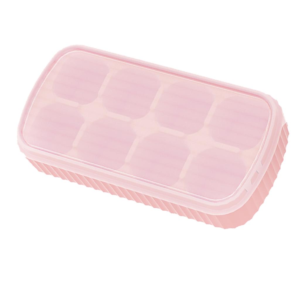 Silicone   Tray Easy Release Flexible 8   Trays  Ice Trays with Removable Lid for   Cocktail Whisky