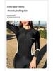 2024 Two-Color Women's Slimming High-Waist One-Piece Surf & Dive Swimsuit