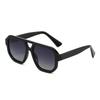 Fashion Simple Sunglasses Male Female Double Beam Square Frame Outdoor Driving Ultraviolet Protection Sun Glasses