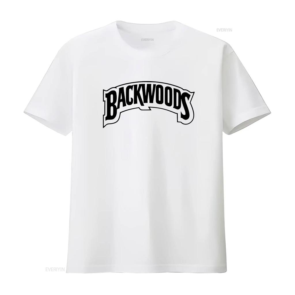 BACKWOODS T Shirt Vintage Washed Fashion Top For Everyday Wear Streetwear Graphic Stretched Casual Versatile Comfortable