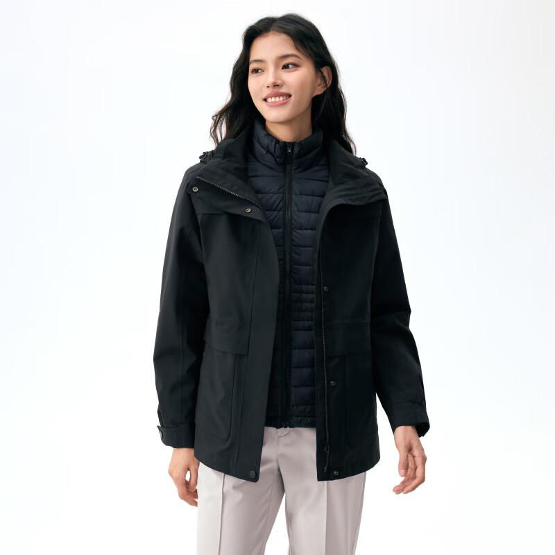 Lanbu Women's Winter 3-in-1 Softshell Jacket
