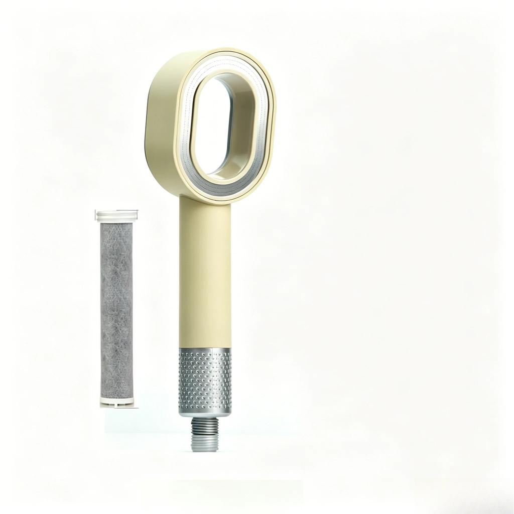 Filtered High Pressure Shower Head, Water Saving Design, Purifies Shower Water, Practical Bathroom Accessory