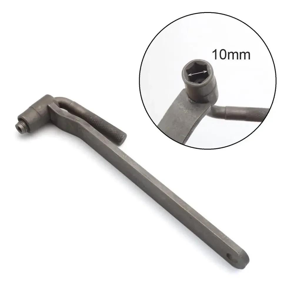 

8MM/9MM/10MM Клапанний гайковий ключ Внутрішній квадрат Зовнішній шестикутник Регулювальний ключ Інструмент для ремонту мотоциклів Мопед Інструмент для регулювання
